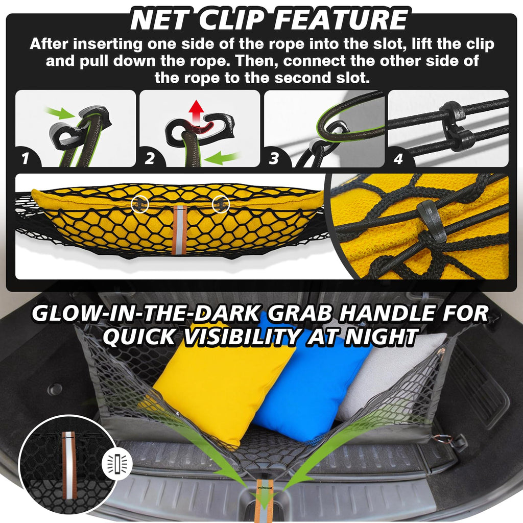 Muslogy Cargo Net for 2013-2026 Chevy Silverado GMC Sierra 1500/2500/3500HD