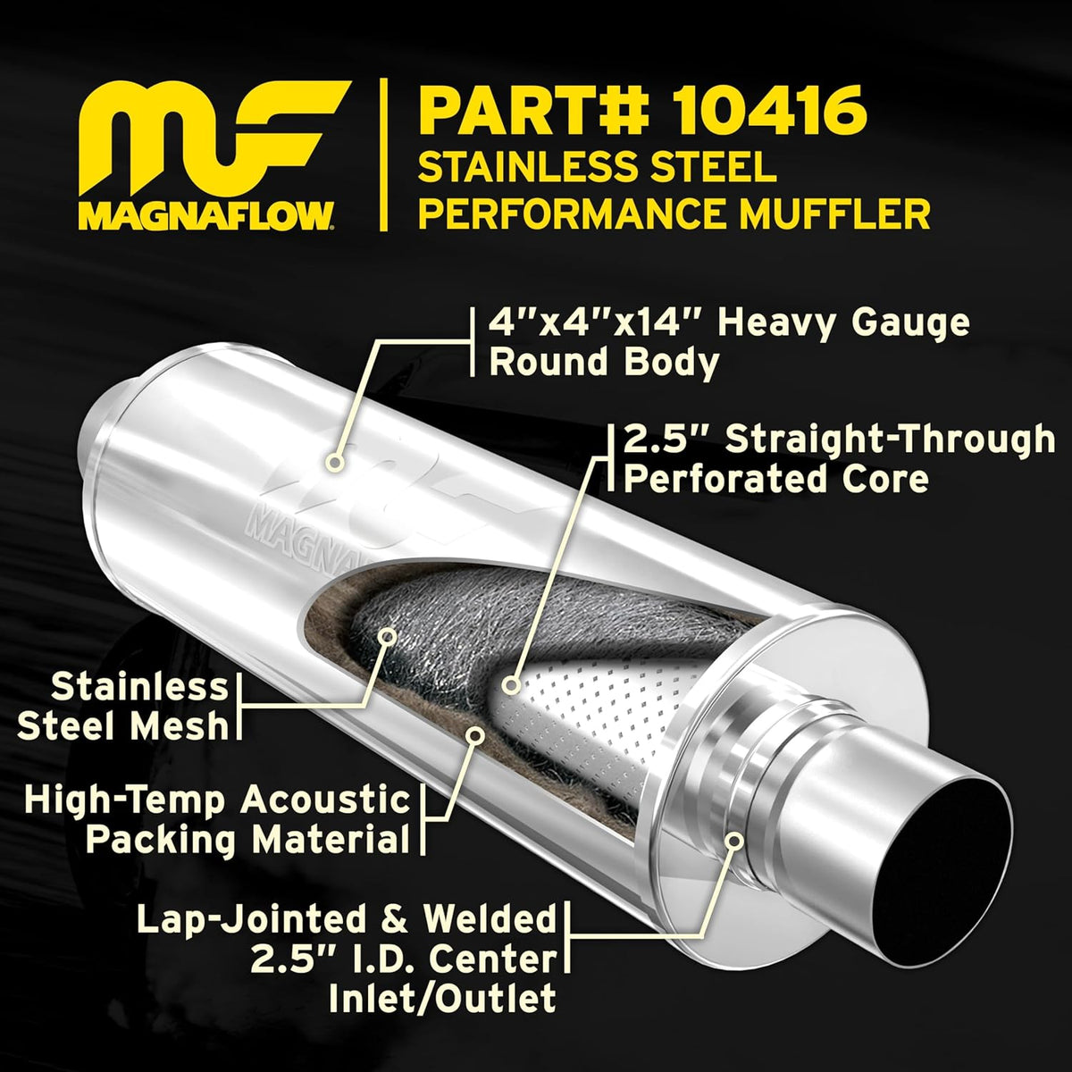 MagnaFlow Performance Exhaust Muffler 10416