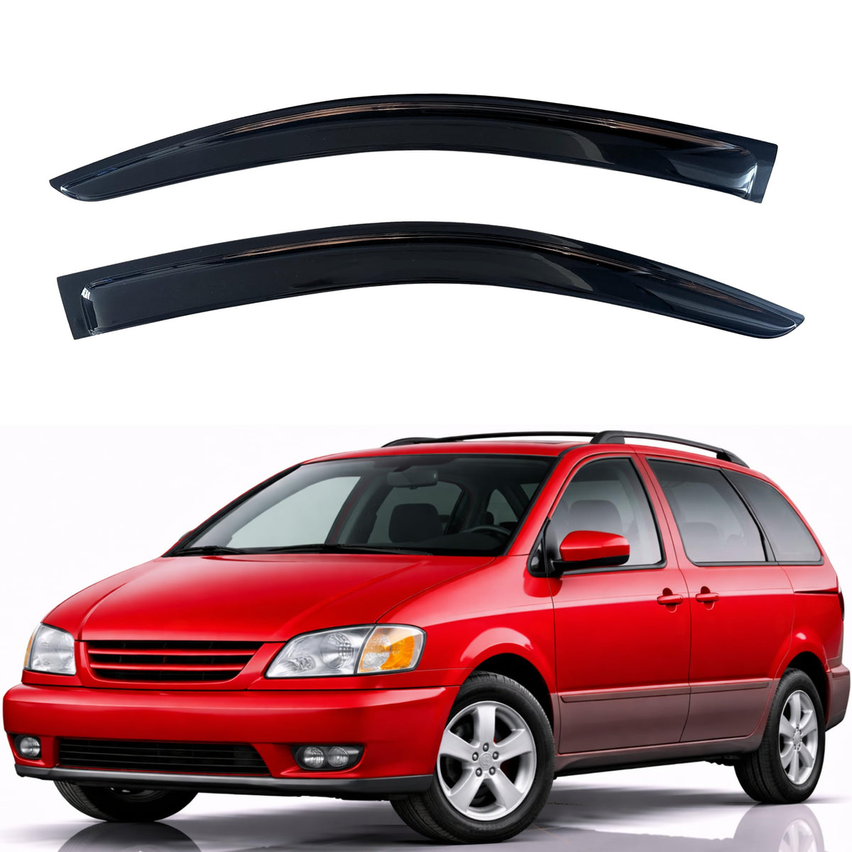 KPY Rain Guards Window Visors for 2015-2026 Ford F150 Crew/SuperCrew Cab