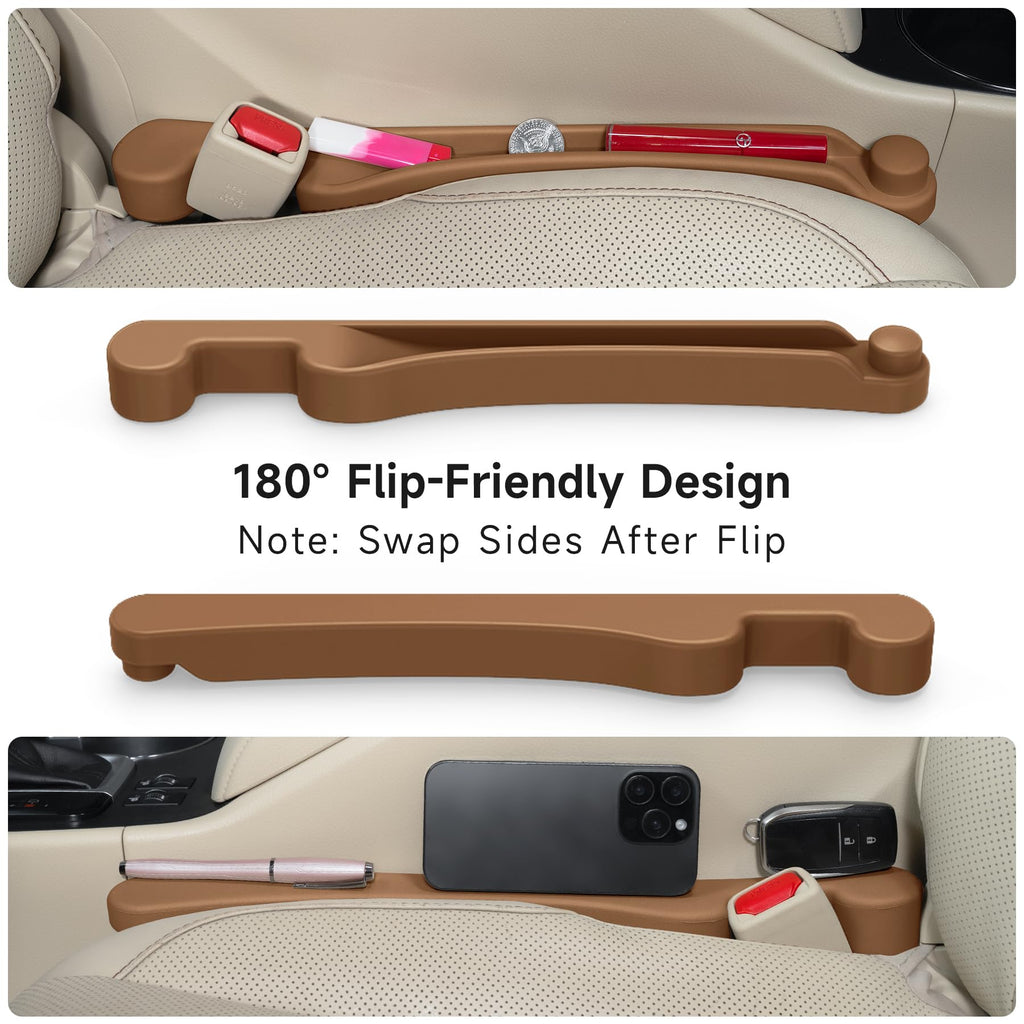 Givifive Car Seat Gap Filler Organizer 2Pack Soft Foam 3IN1 Multifunctional