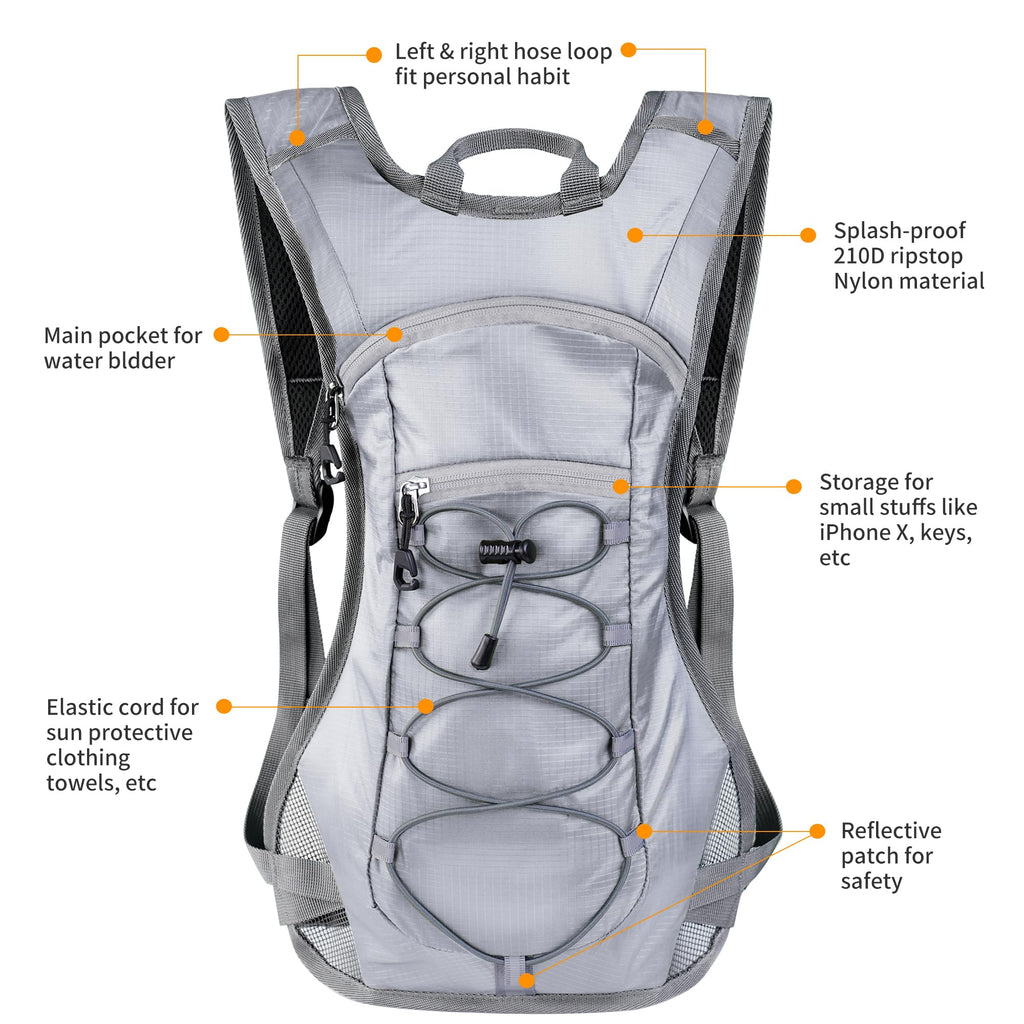 Unigear Hydration Pack Backpack with 2L Water Bladder for Hiking & Cycling