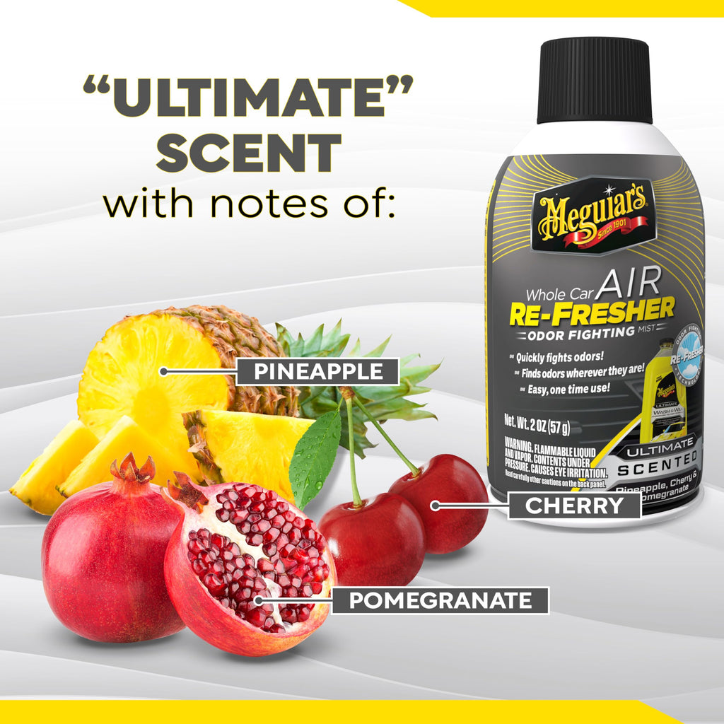 Meguiar's Car Air Refresher Odor Fighting Mist, Tropical Rainforest, 2 Oz