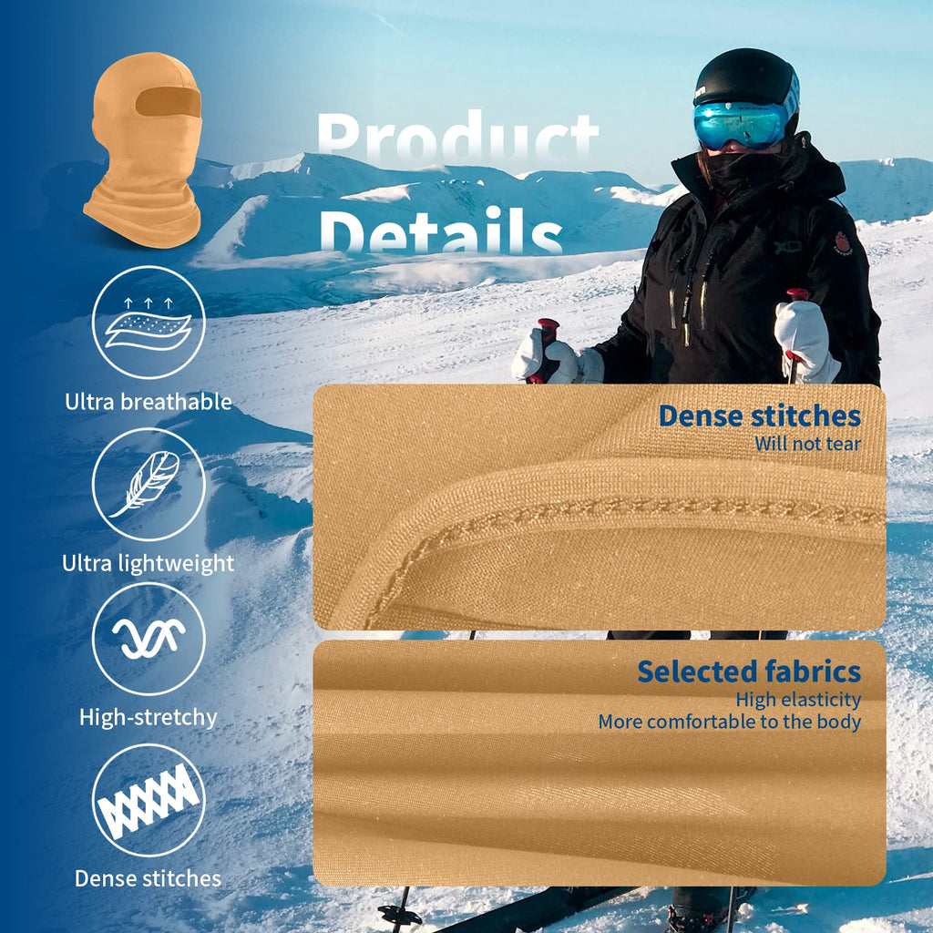 YESLIFE Summer Balaclava Ski Mask for Men&Women, Face Mask