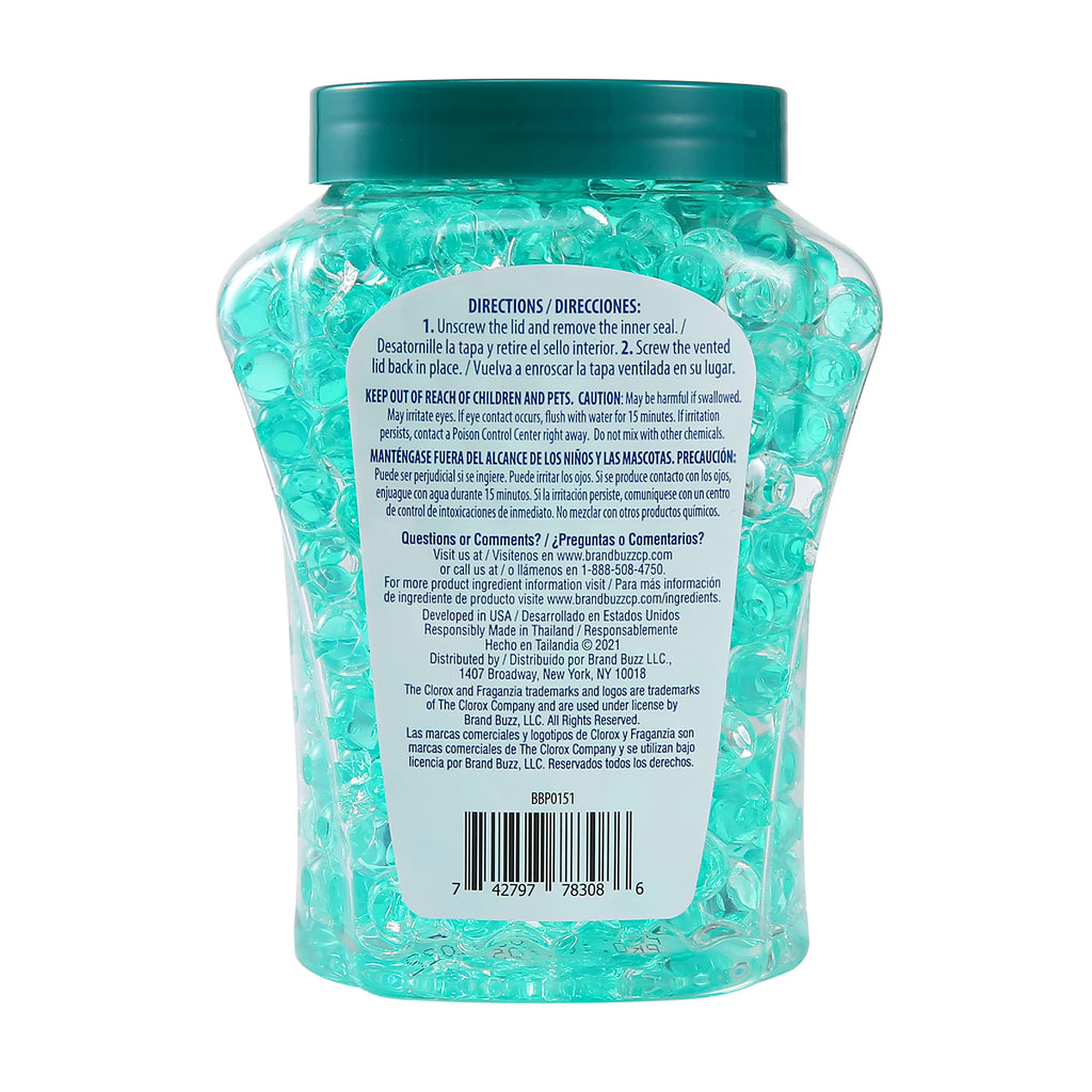 Clorox Fraganzia Crystal Beads Air Freshener, Island Escape Scent, 12 Fl Oz