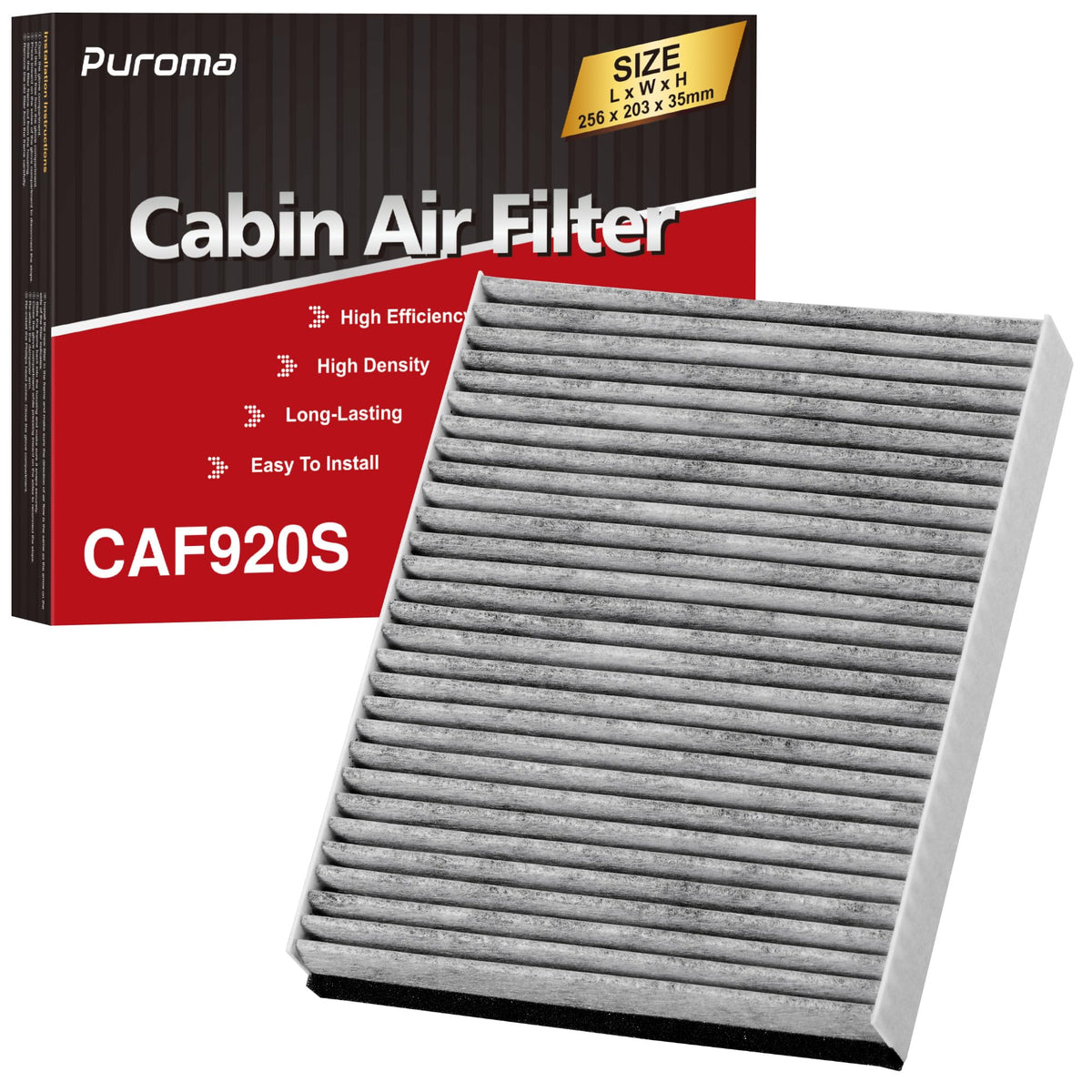 Puroma Cabin Air Filter Activated Carbon for CF12160 CAF1948P Hyundai KIA