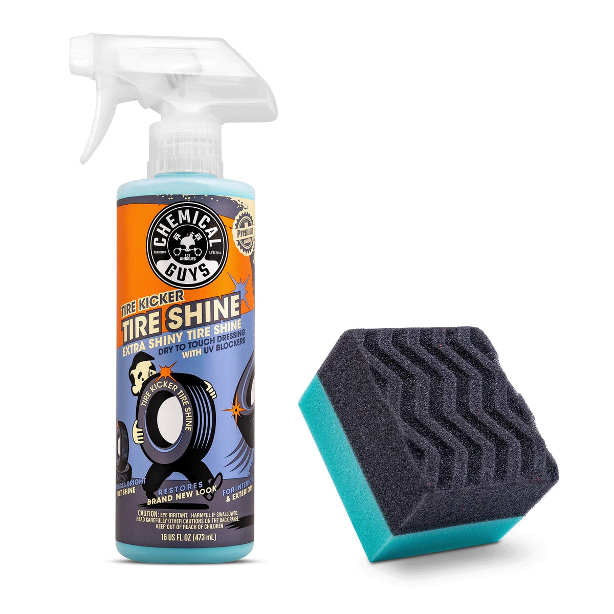Chemical Guys, Tire Kicker Extra Glossy Tire Shine for Rubber & Trim, 16 oz
