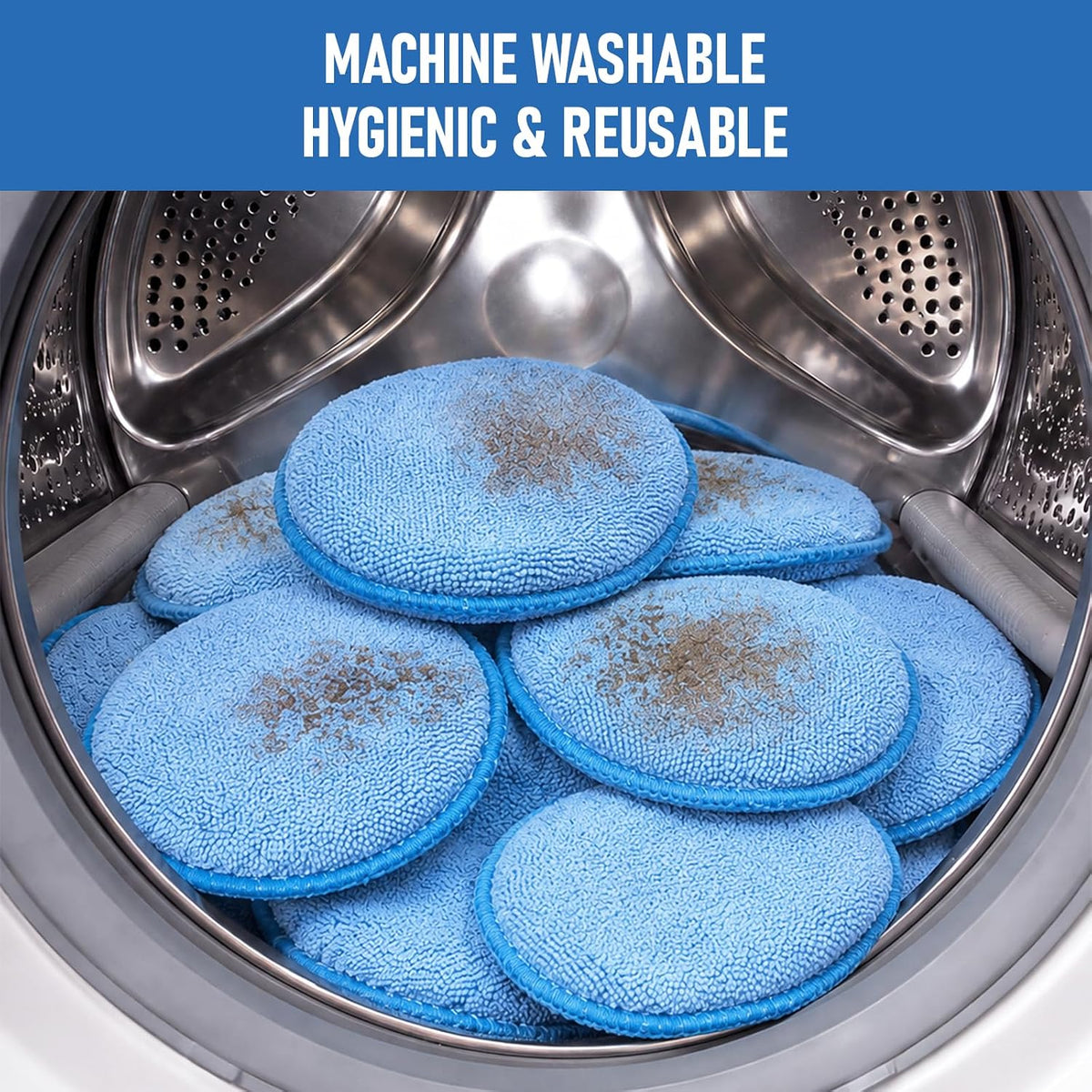 FONAROLL Microfiber Wax Applicator Pads, Car Wax Applicator, Buffing & Detail Polishing Foam Pads for Car Cleaning and Fine Polishing (5" Diameter, 6 Pack)…