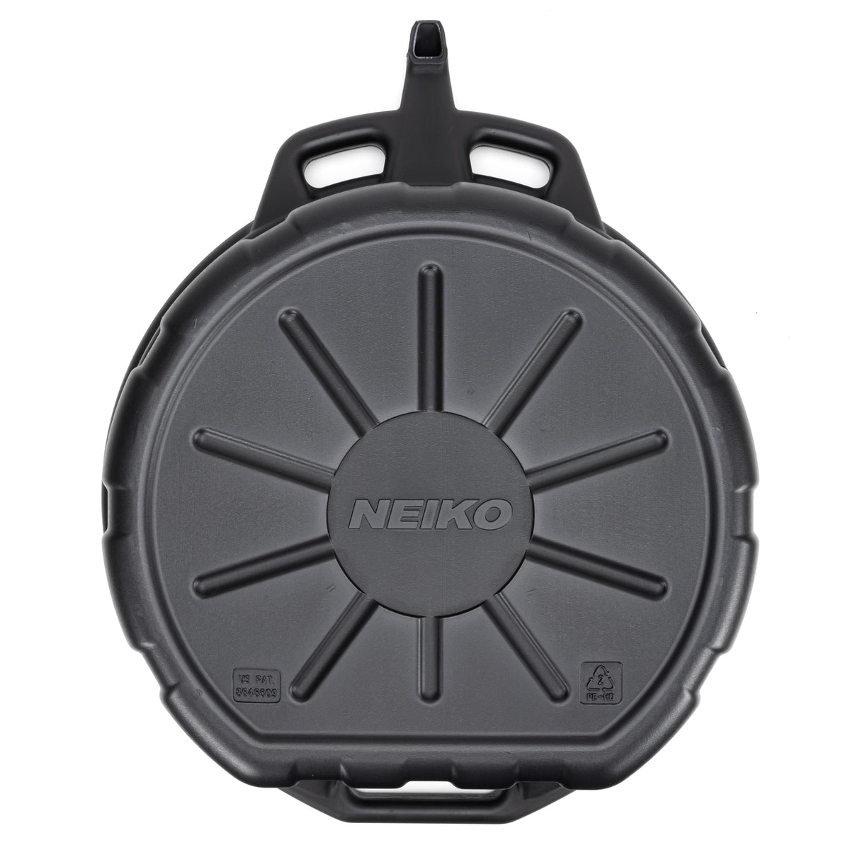 NEIKO 20762A Oil Drain Pan | Black Plastic Anti Splash | Motor Oil Drip Catcher Pan | 2 Gallon (8L) Capacity