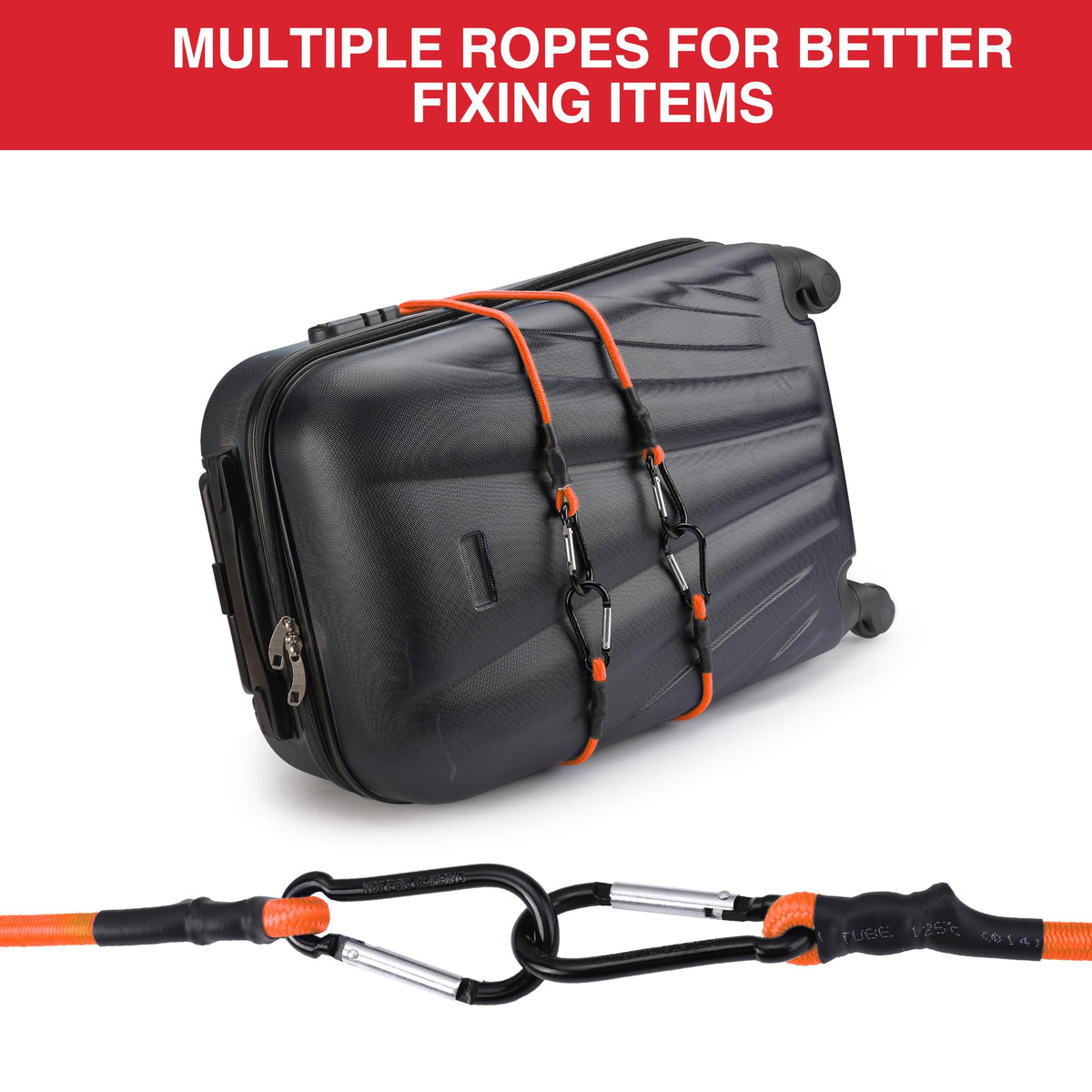 WORKPRO Bungee Cords with Hooks, Heavy Duty Outdoor Bungee Strap, 22-Piece