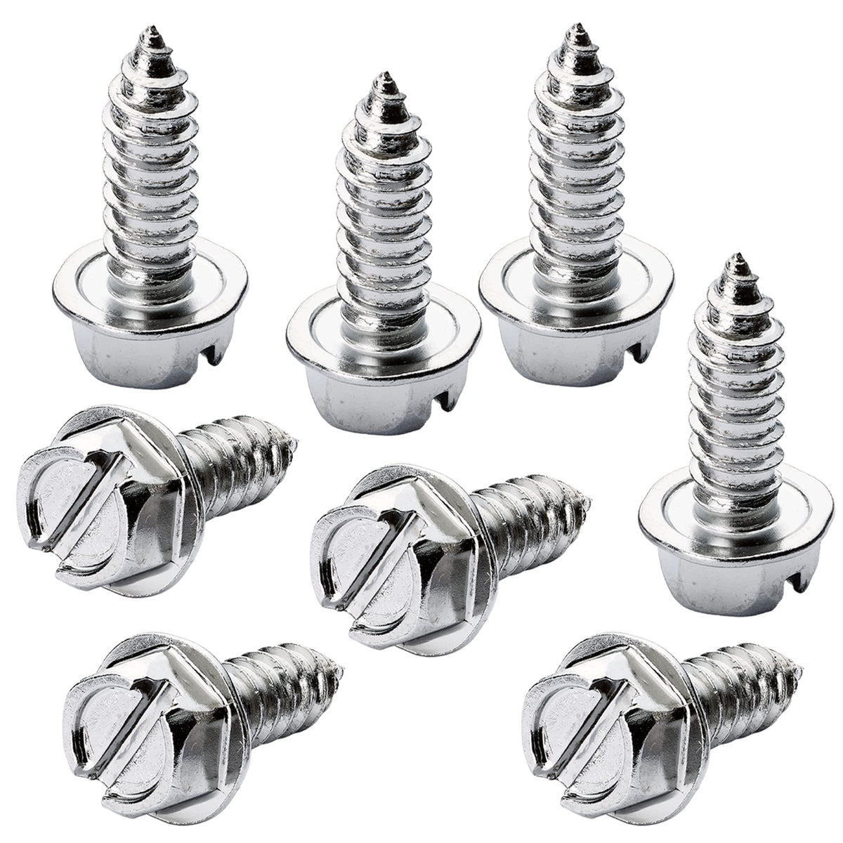 OttoSpeed Rustproof License Plate Screws (4-Pack, Black-Phillips)