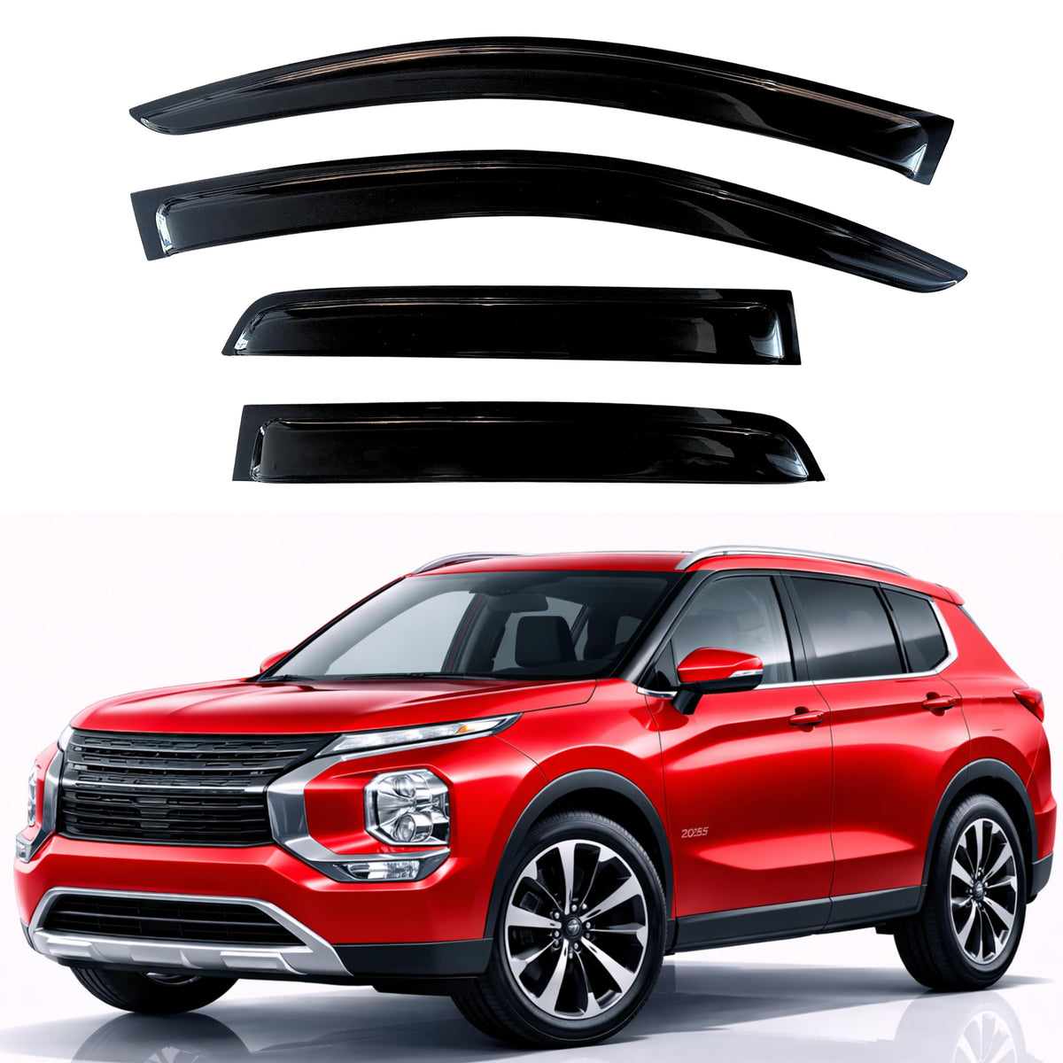 KPY Rain Guards Window Visors for 2015-2026 Ford F150 Crew/SuperCrew Cab