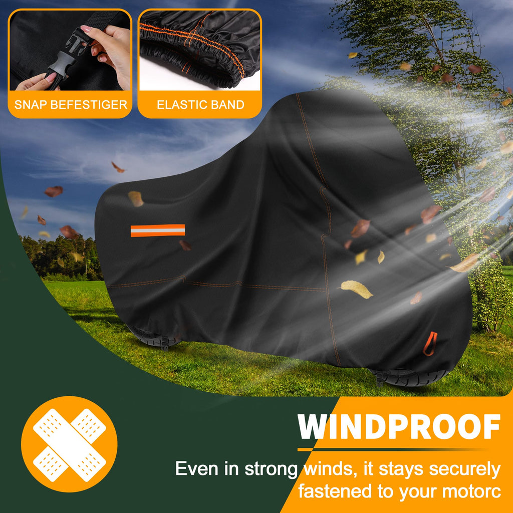 Enzeno Motorcycle Cover Waterproof Motorcycle Rain Tarp Outdoor Storage