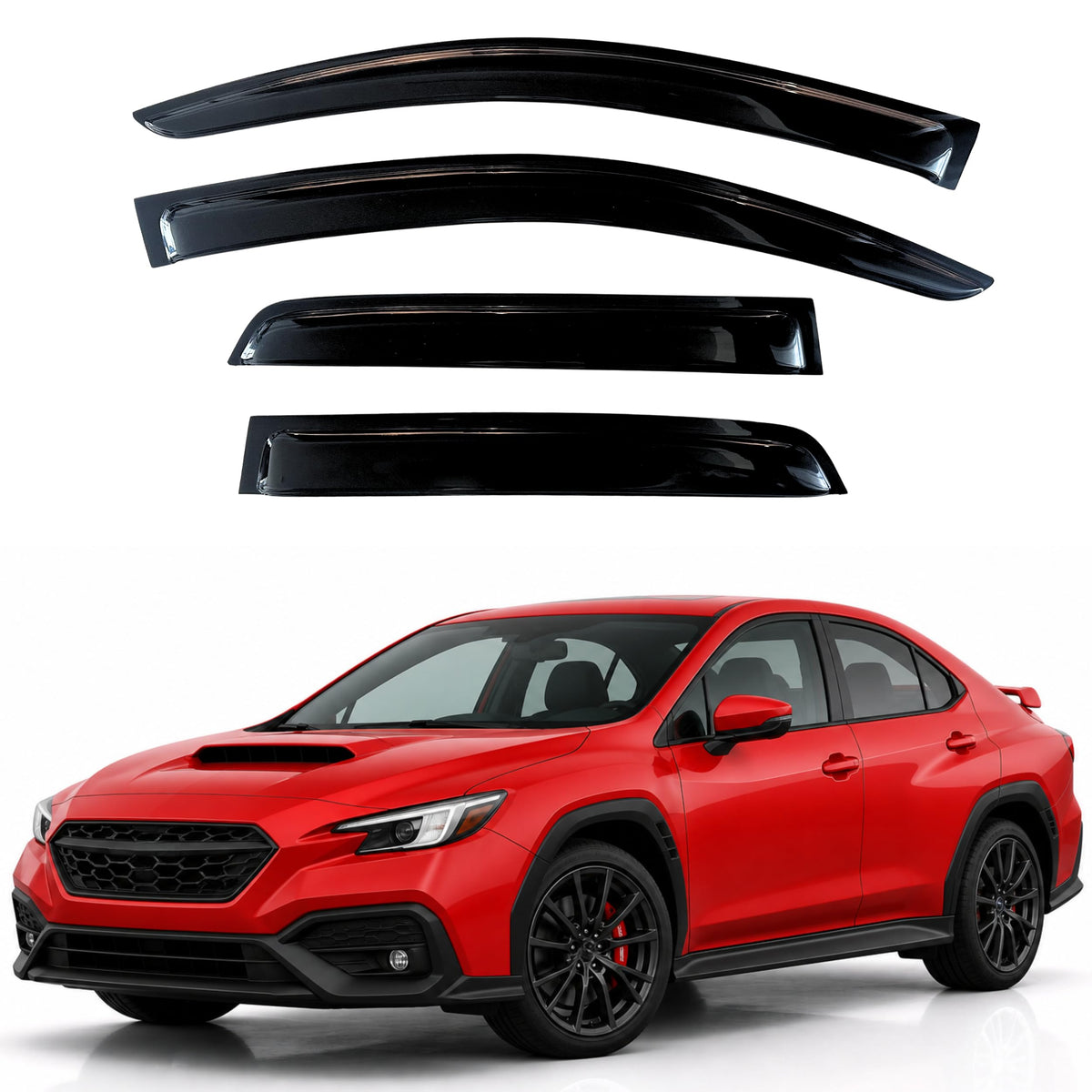 KPY Rain Guards Window Visors for 2015-2026 Ford F150 Crew/SuperCrew Cab