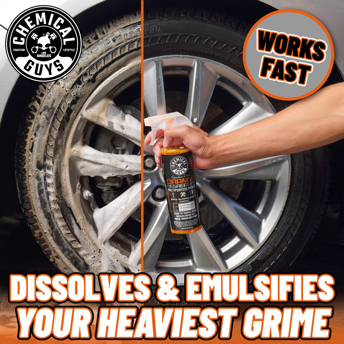 Chemical Guys, Signature Series Orange Degreaser Spray, Heavy Duty, 16 oz