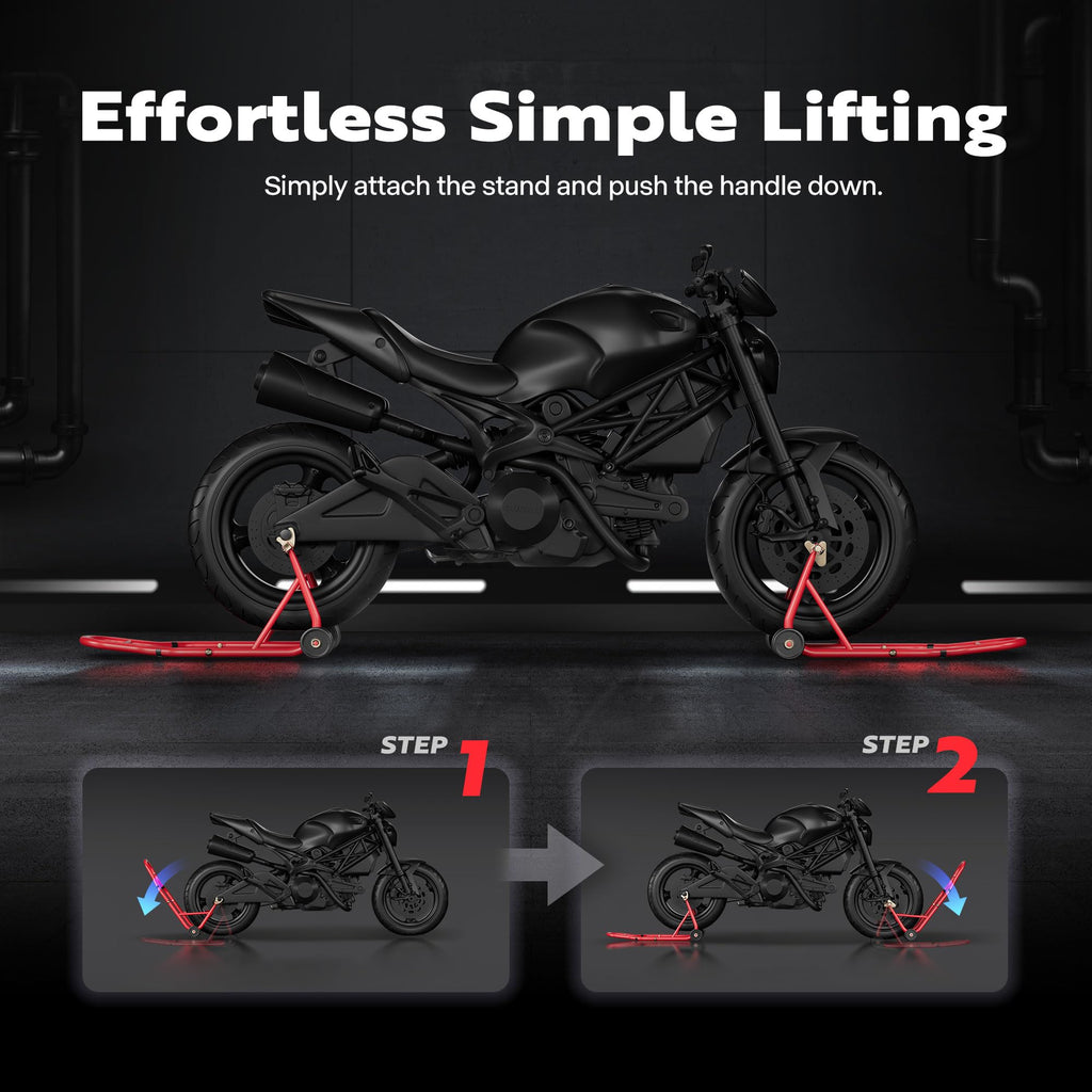 SPECSTAR Universal Motorcycle Stands 882 Lbs Capacity,Black