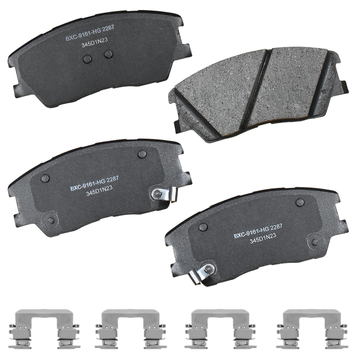 Bendix Premium SBC1363 Ceramic Front Brake Pads for select Cadillac Escalade, ESV, EXT, XTS, Chevrolet Avalanche, Cheyenne, Express 1500, Silverado, Suburban, Tahoe, GMC Savana, Sierra Classic, Yukon