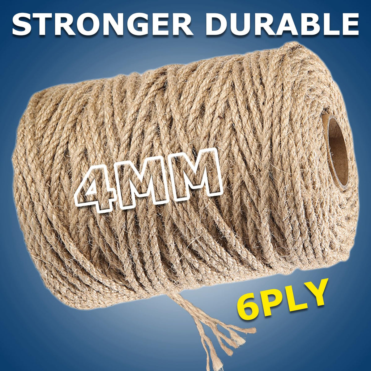 Vanhench 805FT Natural Jute Twine String, Bulk Hemp Jute Rope Cord Twine for Crafts Gardening, Gift Wrapping, Wedding Décor, Packing Material Burlap Ribbon, Christmas Knitting Macrame Decoration