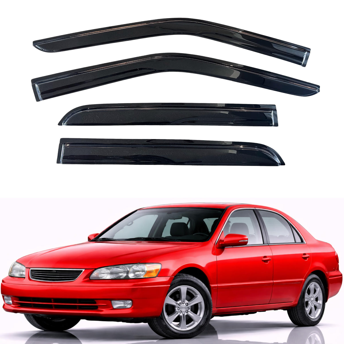 KPY Rain Guards Window Visors for 2015-2026 Ford F150 Crew/SuperCrew Cab