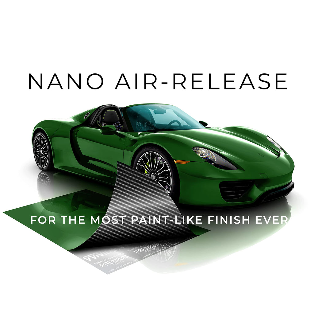 VViViD+ Ultra Gloss Premium Vinyl Car Wrap Film (1ft x 5ft, Gloss Piano Black)