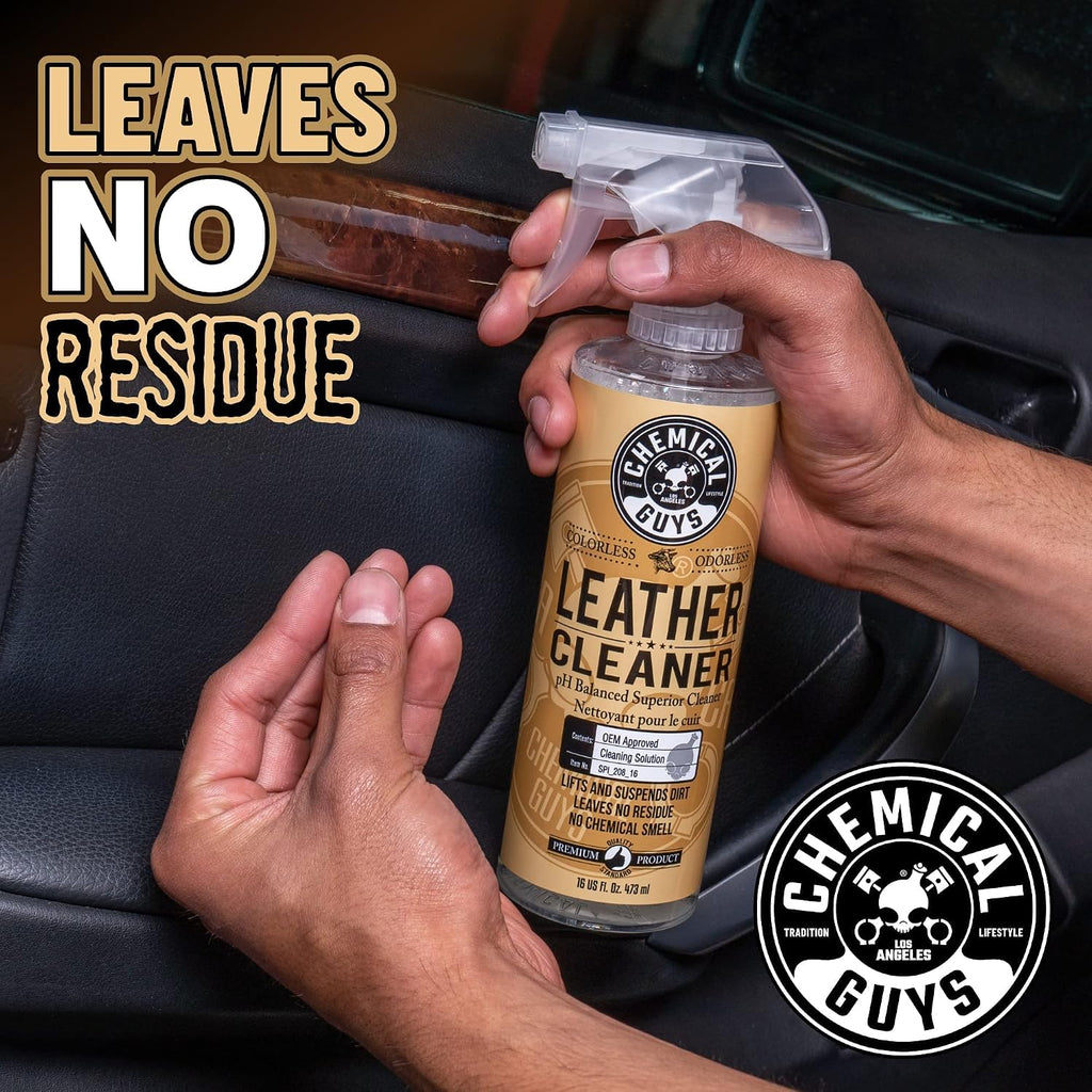 Chemical Guys, Leather Cleaner & Conditioner Kit for Cars & Home, 2 x 16 oz