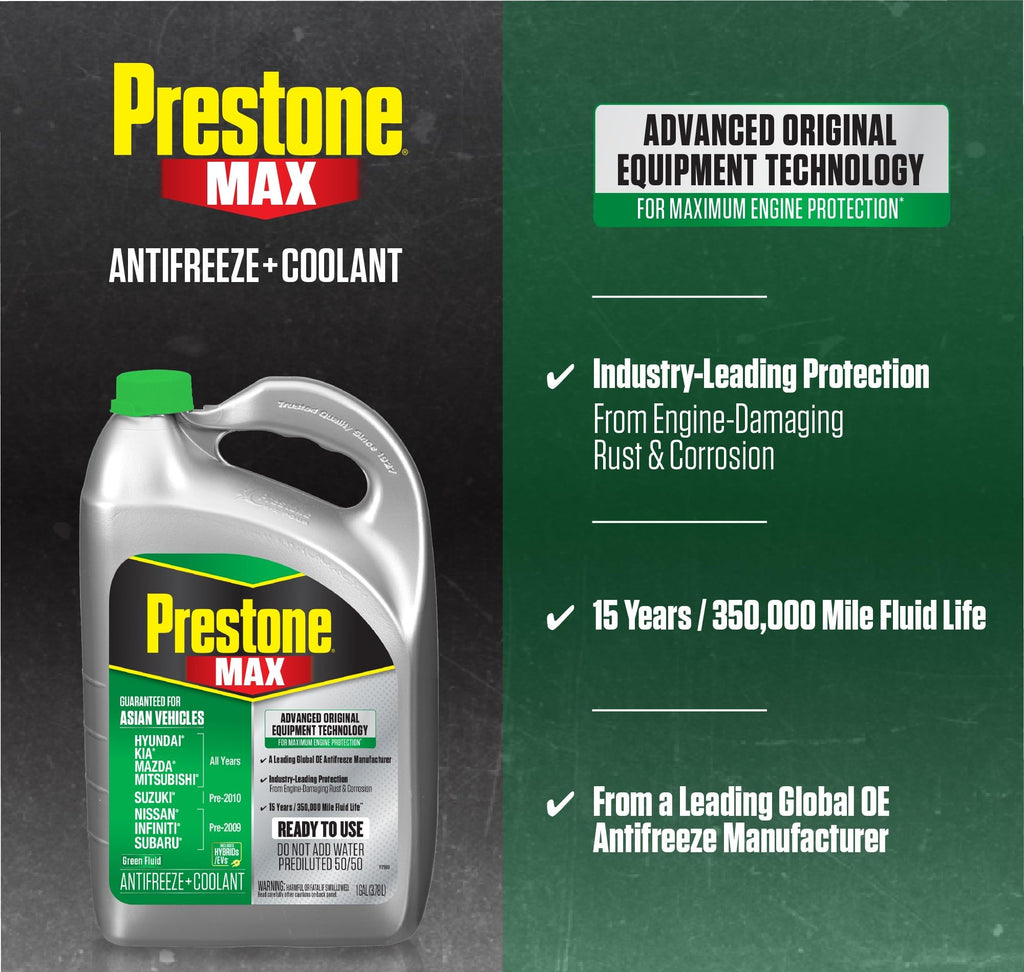 Prestone MAX Euro Violet 50/50 Antifreeze Automotive Coolant, Pack of One