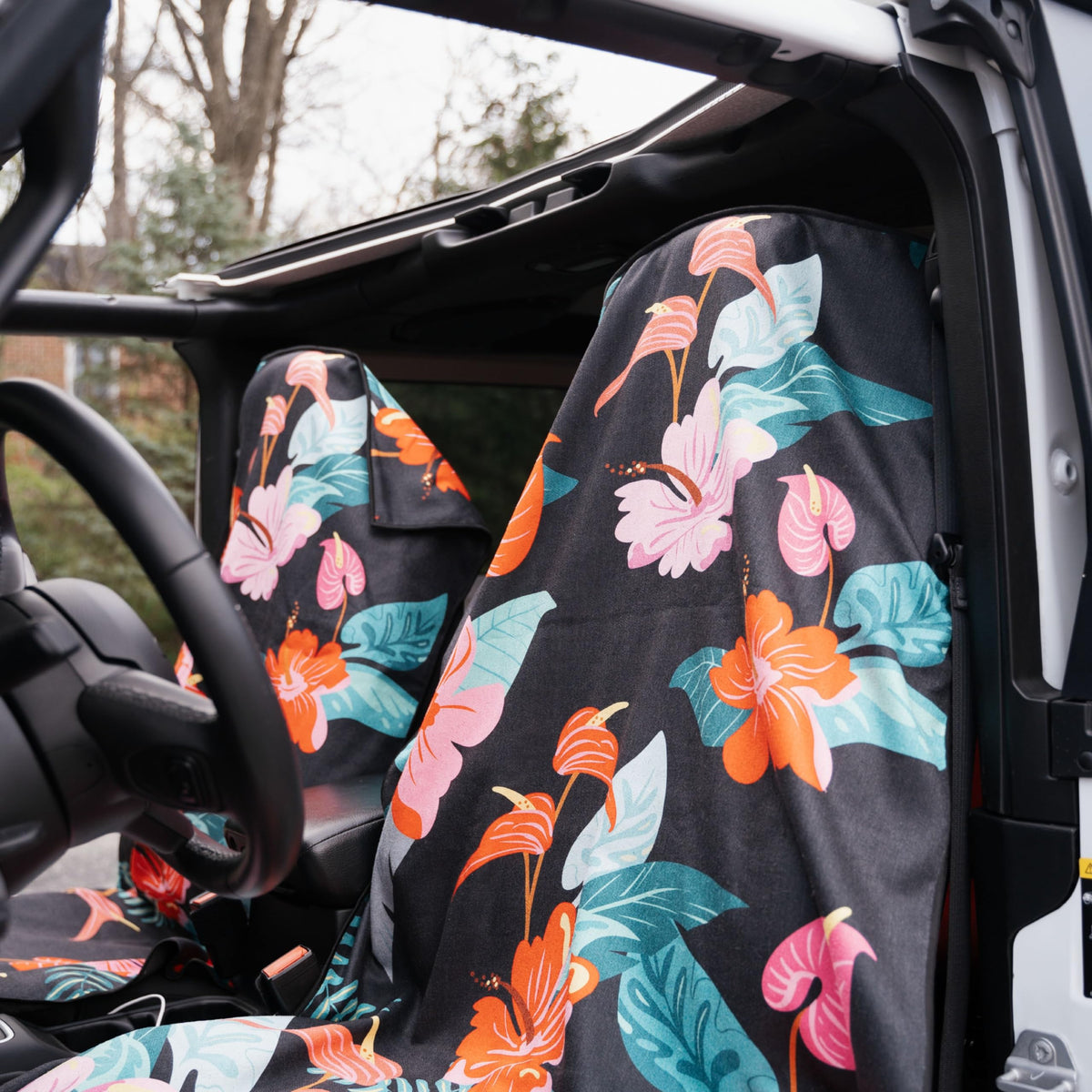Sprints Prints Athletic Running Towel, Full-Sized, Car Seat Cover - Moisture Wicking (Midnight Mile)