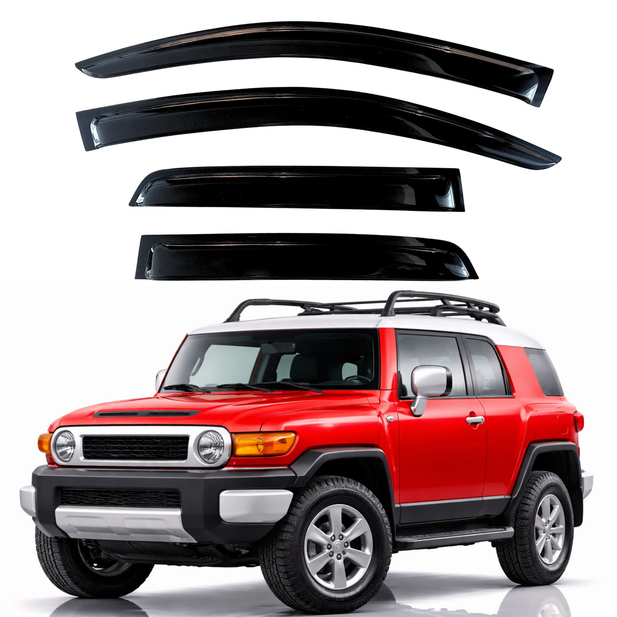 KPY Rain Guards Window Visors for 2015-2026 Ford F150 Crew/SuperCrew Cab