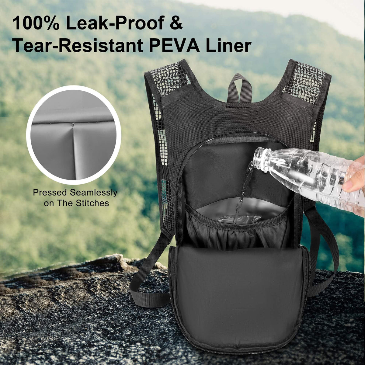 MIYCOO Hydration Backpack - Hiking Water Backpack with 2L Water Bladder