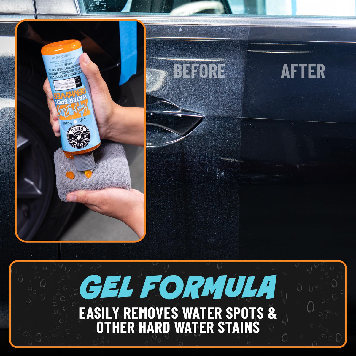 Chemical Guys, Heavy Duty Water Spot Remover Gel for Glass & Paint, 16 oz