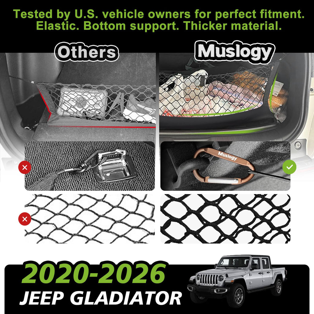 Muslogy Cargo Net for 2013-2026 Chevy Silverado GMC Sierra 1500/2500/3500HD