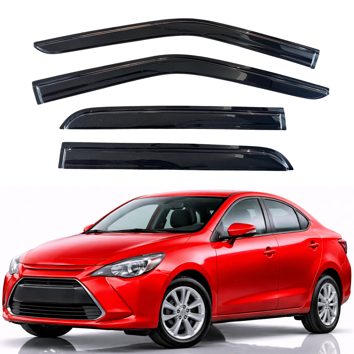 KPY Rain Guards Window Visors for 2015-2026 Ford F150 Crew/SuperCrew Cab