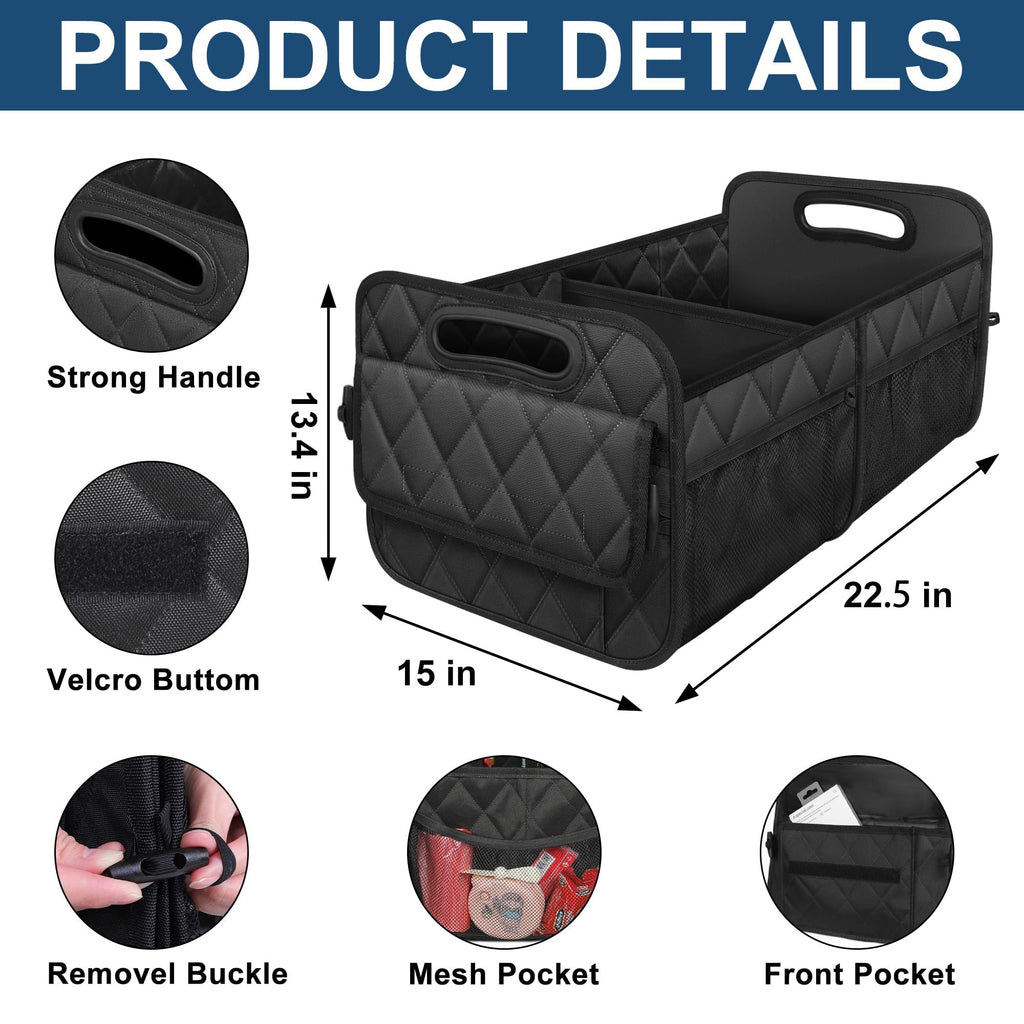 Deosk Car Trunk Organizer for SUV, Foldable Car Organizers and Storage
