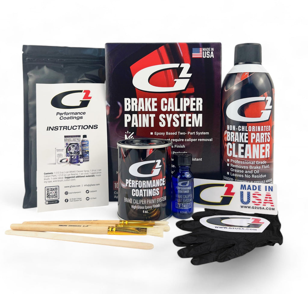 G2 High Temperature Brake Caliper Paint System Set RED G2160 - High Gloss