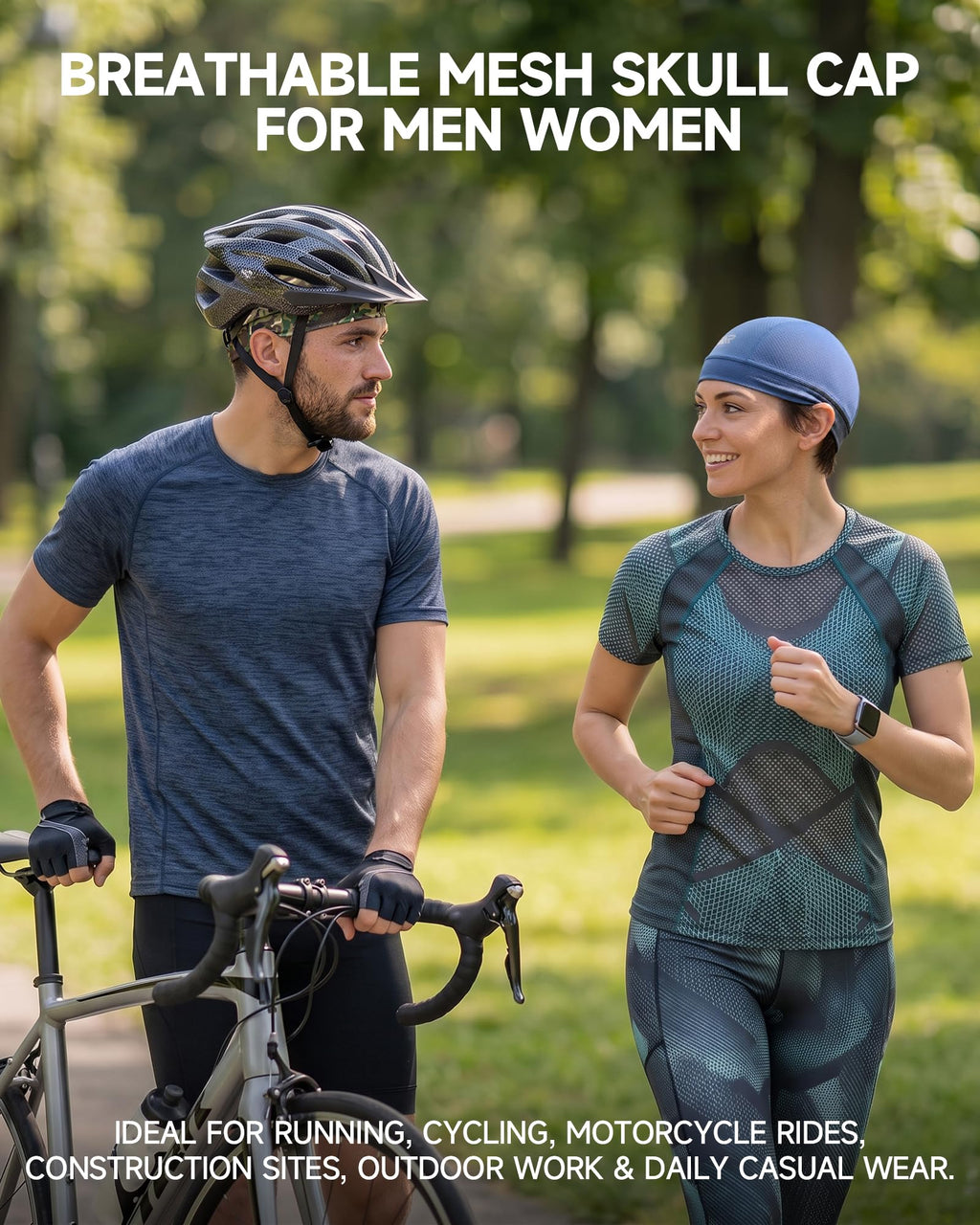 AUSFLUG Skull Cap Helmet Liner, Breathable Cooling Moisture-Wicking