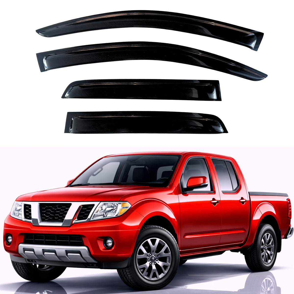 KPY Rain Guards Window Visors for 2015-2026 Ford F150 Crew/SuperCrew Cab