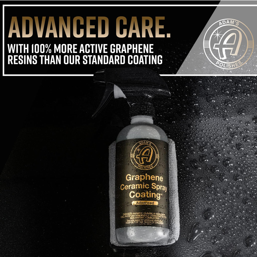Adam's Polishes Advanced Graphene Ceramic Spray Coating - 18+ Months Sprayable Graphene Oxide Ceramic Coating for Cars, Boats, RV's & Motorcycle | Adds Extreme Gloss, Depth, Shine & Protection