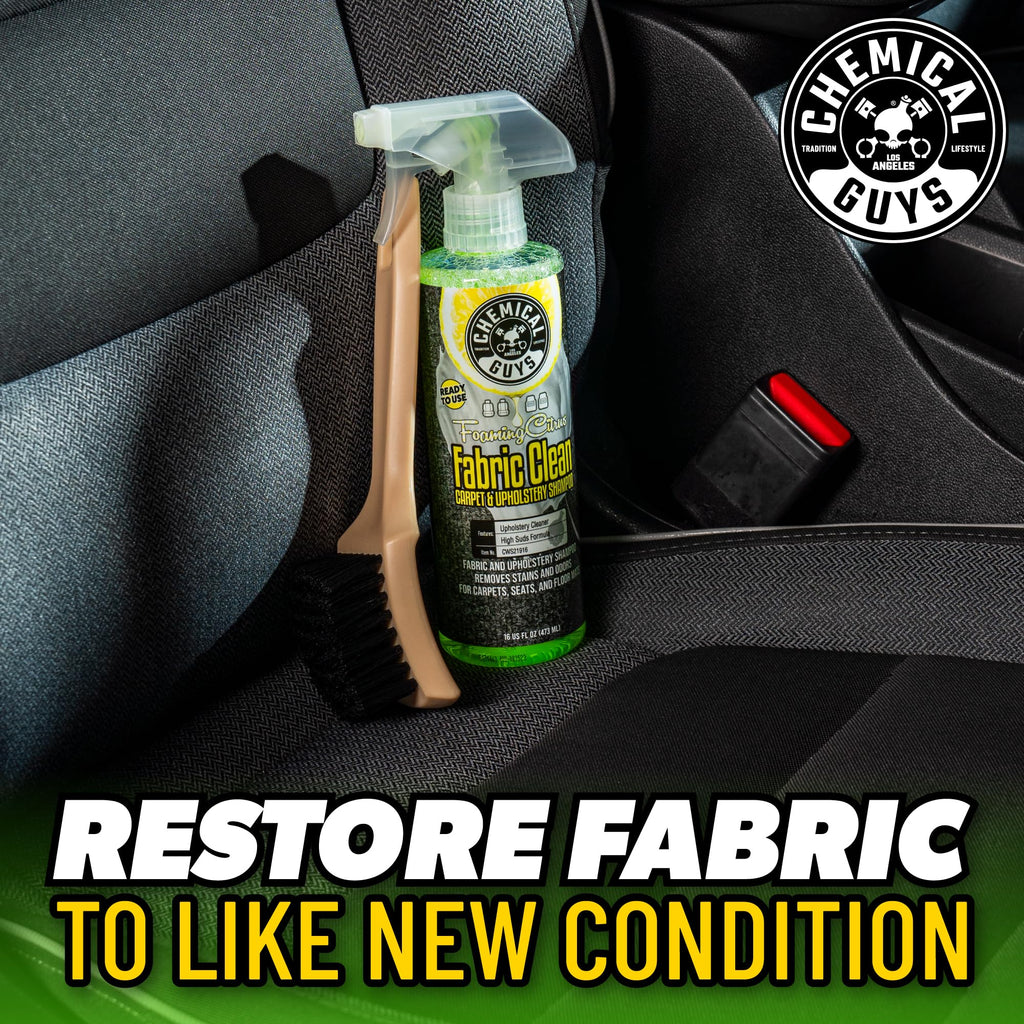 Chemical Guys, Citrus Fabric & Carpet Cleaner Spray with Brush Kit, 16 oz