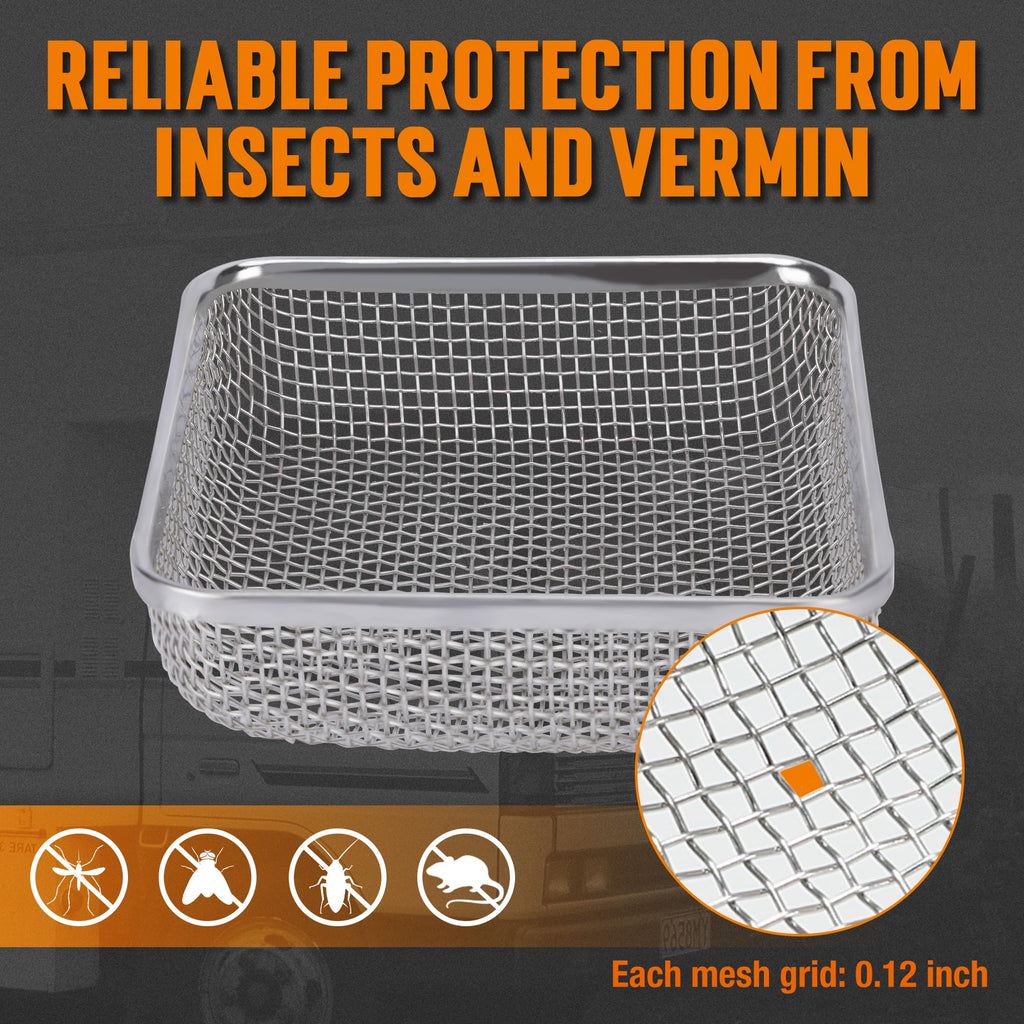 TONDA RV Furnace Vent Screen, Bug Screen for RV Heater Vents, 2 Pack