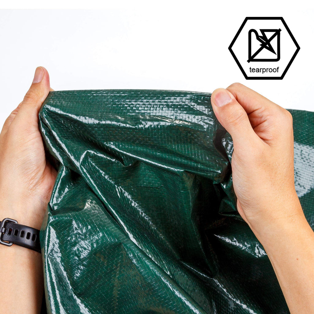 CARTMAN 8x10Ft Multipurpose Waterproof Poly Tarp Cover 8 Mil, Green