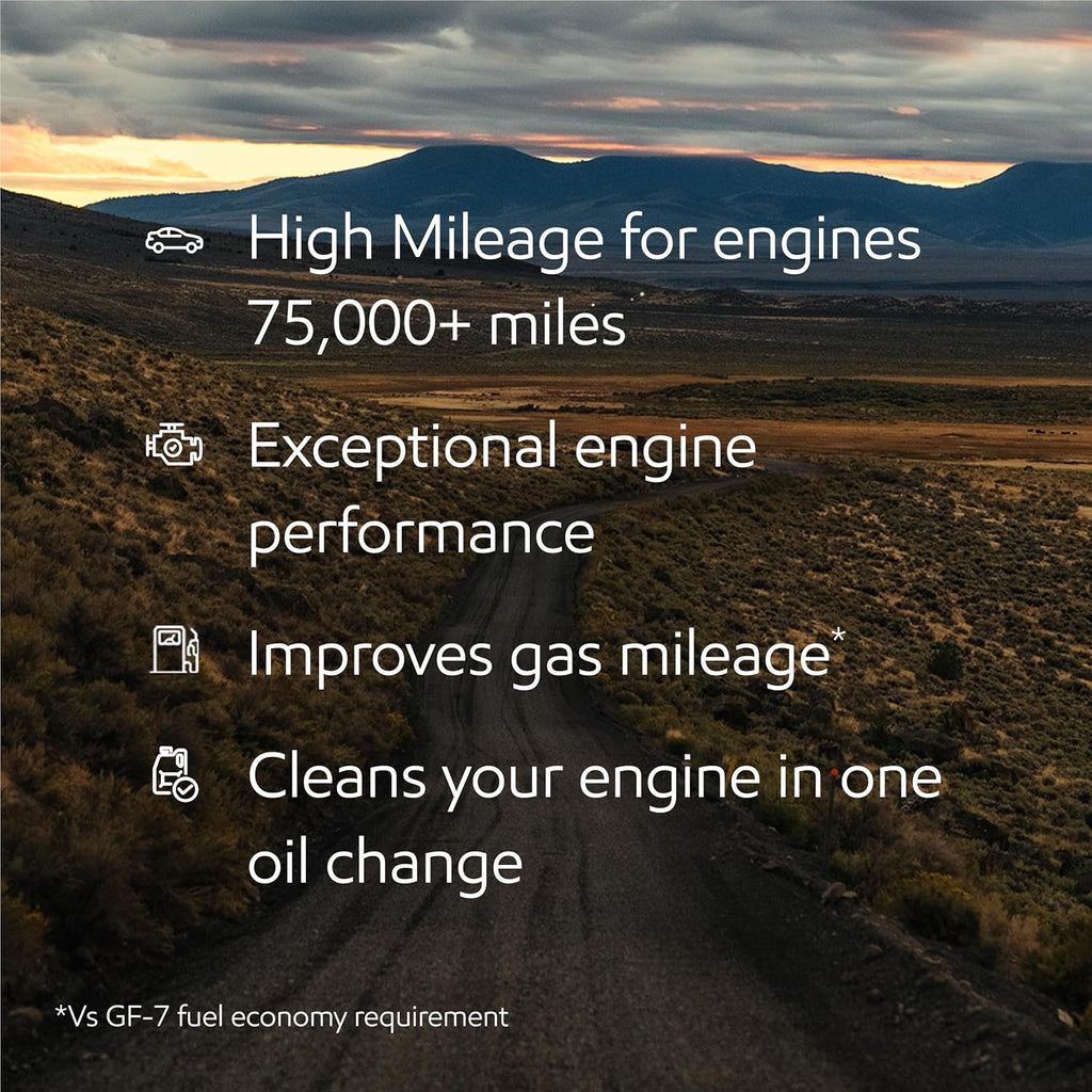 Mobil 1 Extended Performance High Mileage Full Synthetic Oil 0W-20, 5 Quart