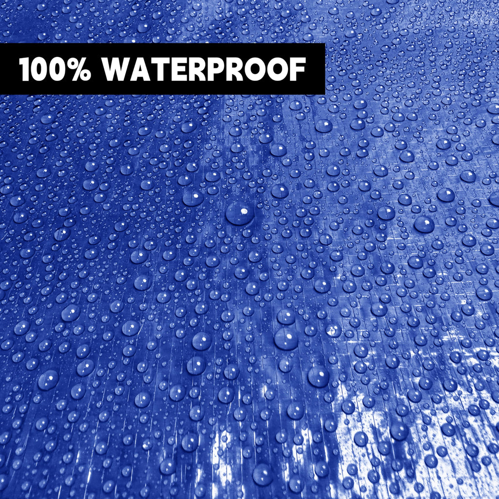 20x30Ft 5mil Waterproof Tarp, UV Resistant Blue Multipurpose Tarps