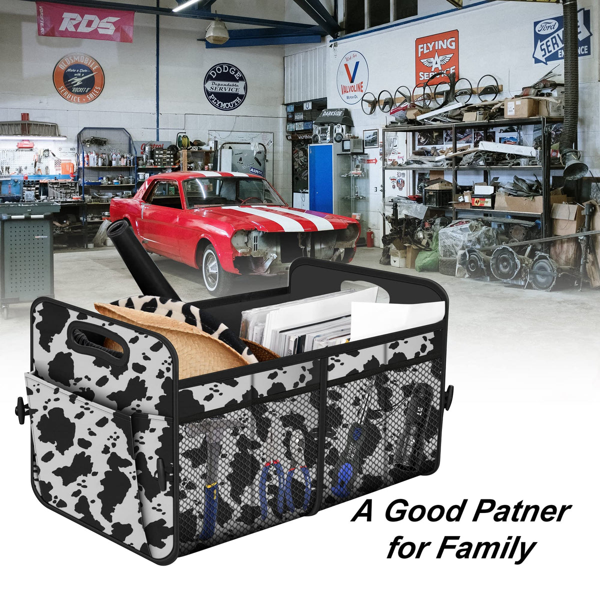 Femuar Car Trunk Organizer-Collapsible Car Storage for Suv/Jeep/Sedan