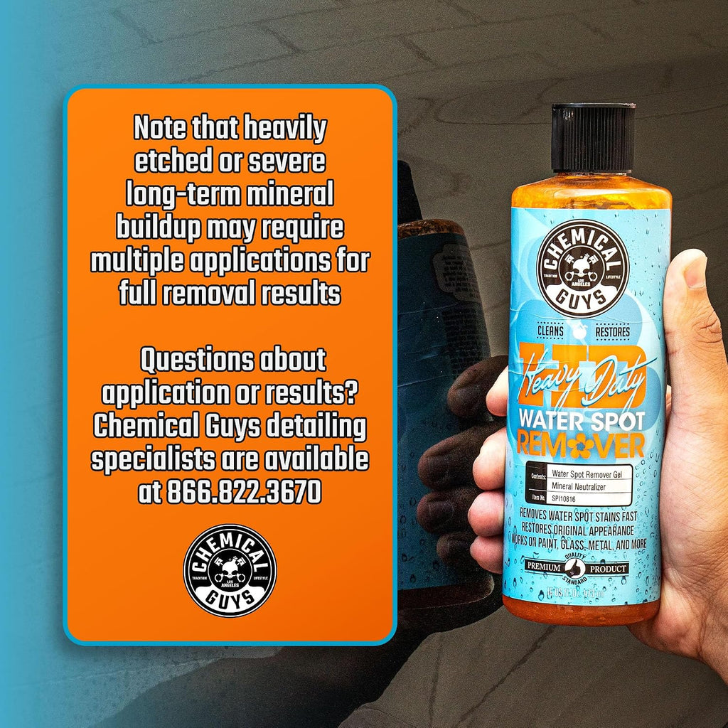 Chemical Guys, Heavy Duty Water Spot Remover Gel for Glass & Paint, 16 oz