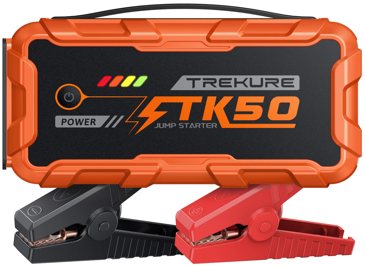 TREKURE Car Battery Jump Starter 8000A 26800mAh, Portable Car Jump Starter for All Gas and 12L Diesel Engines, Power Bank & Battery Jumper, Portable Jump Box Car Battery with Fast Charge, LED Light