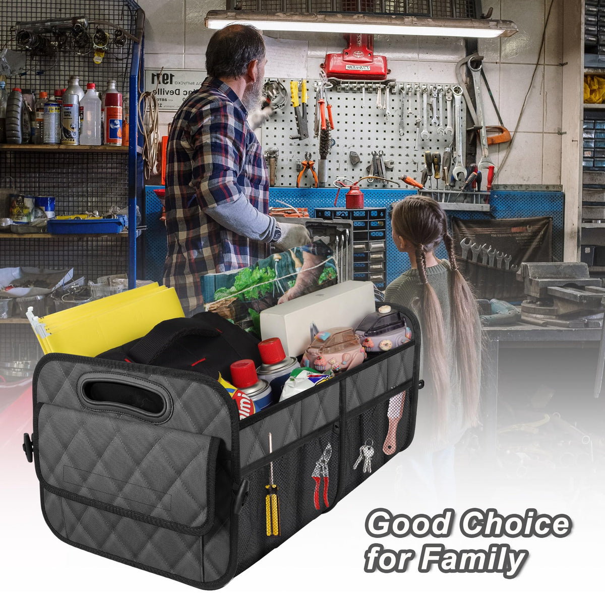 Deosk Car Trunk Organizer for SUV, Foldable Car Organizers and Storage
