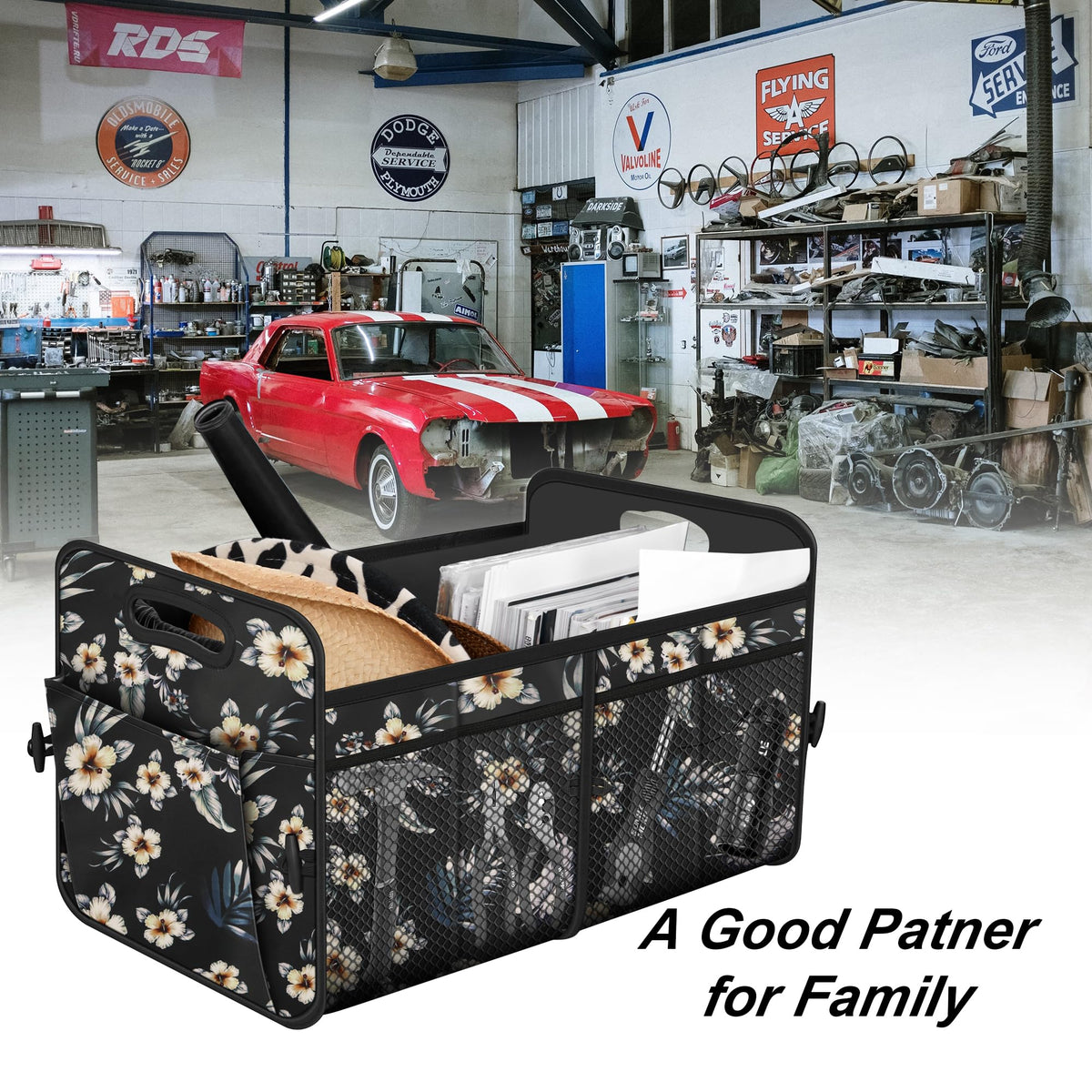 Femuar Car Trunk Organizer-Collapsible Car Storage for Suv/Jeep/Sedan