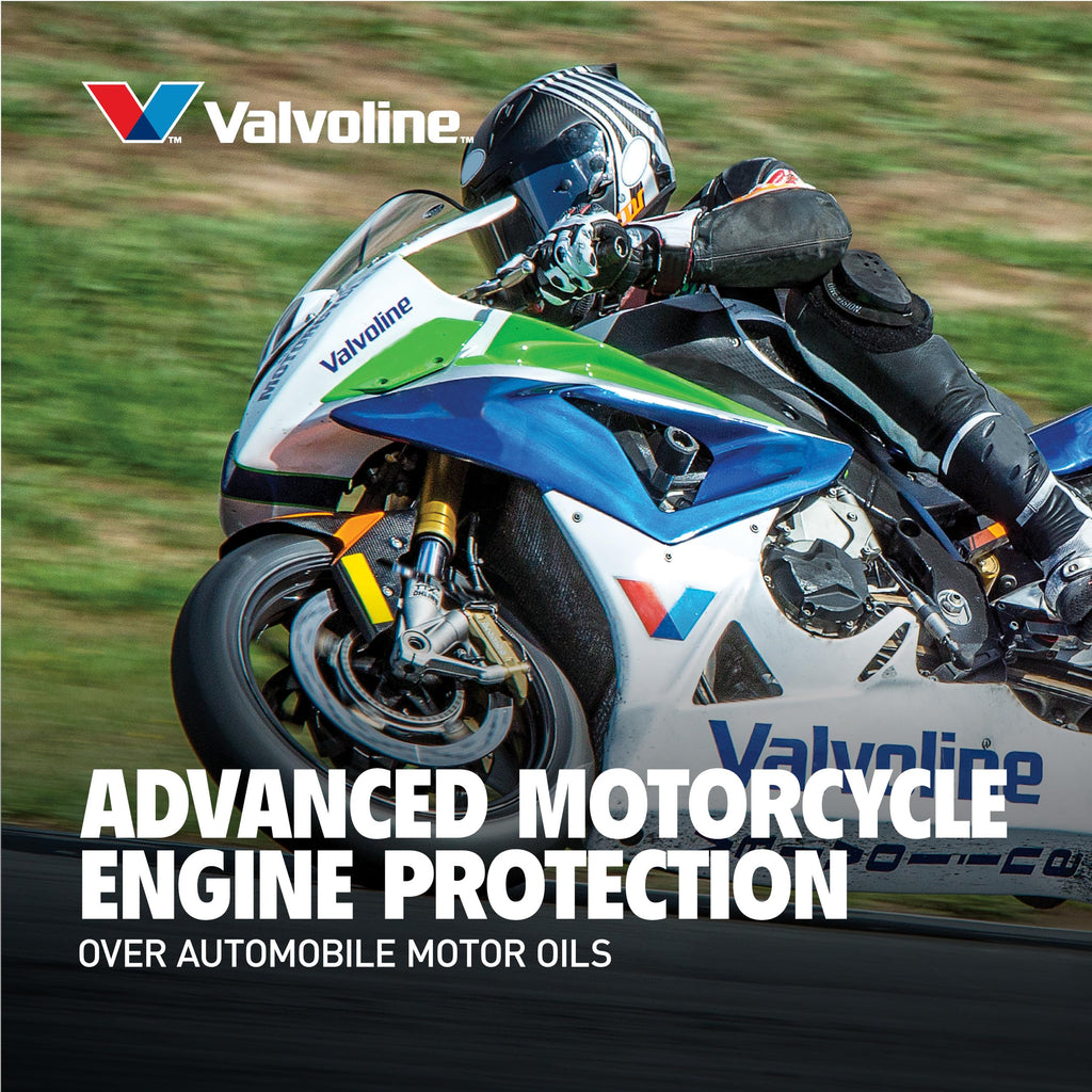 Valvoline 4-Stroke Motorcycle Full Synthetic 10W-40 Motor Oil 1 Quart