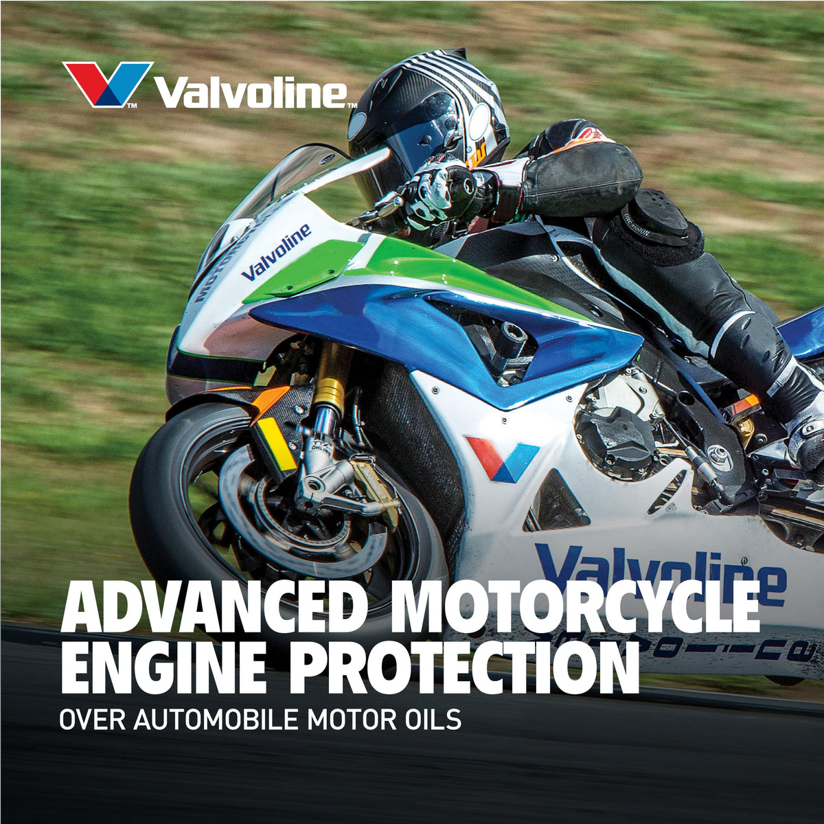 Valvoline 4-Stroke Motorcycle Full Synthetic 10W-40 Motor Oil 1 Quart