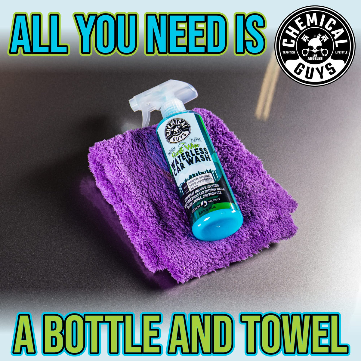 Chemical Guys, Swift Wipe Waterless Car Wash Spray, High Lubrication, 16 oz